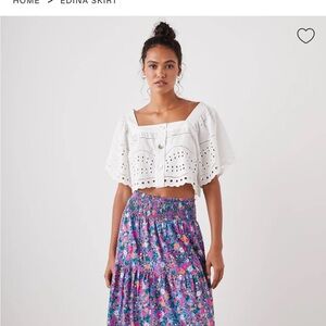 Rails Multicolor Floral Maxi Skirt M